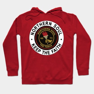 Northern Soul Badges, Stoke The Torch Keep The Faith Hoodie